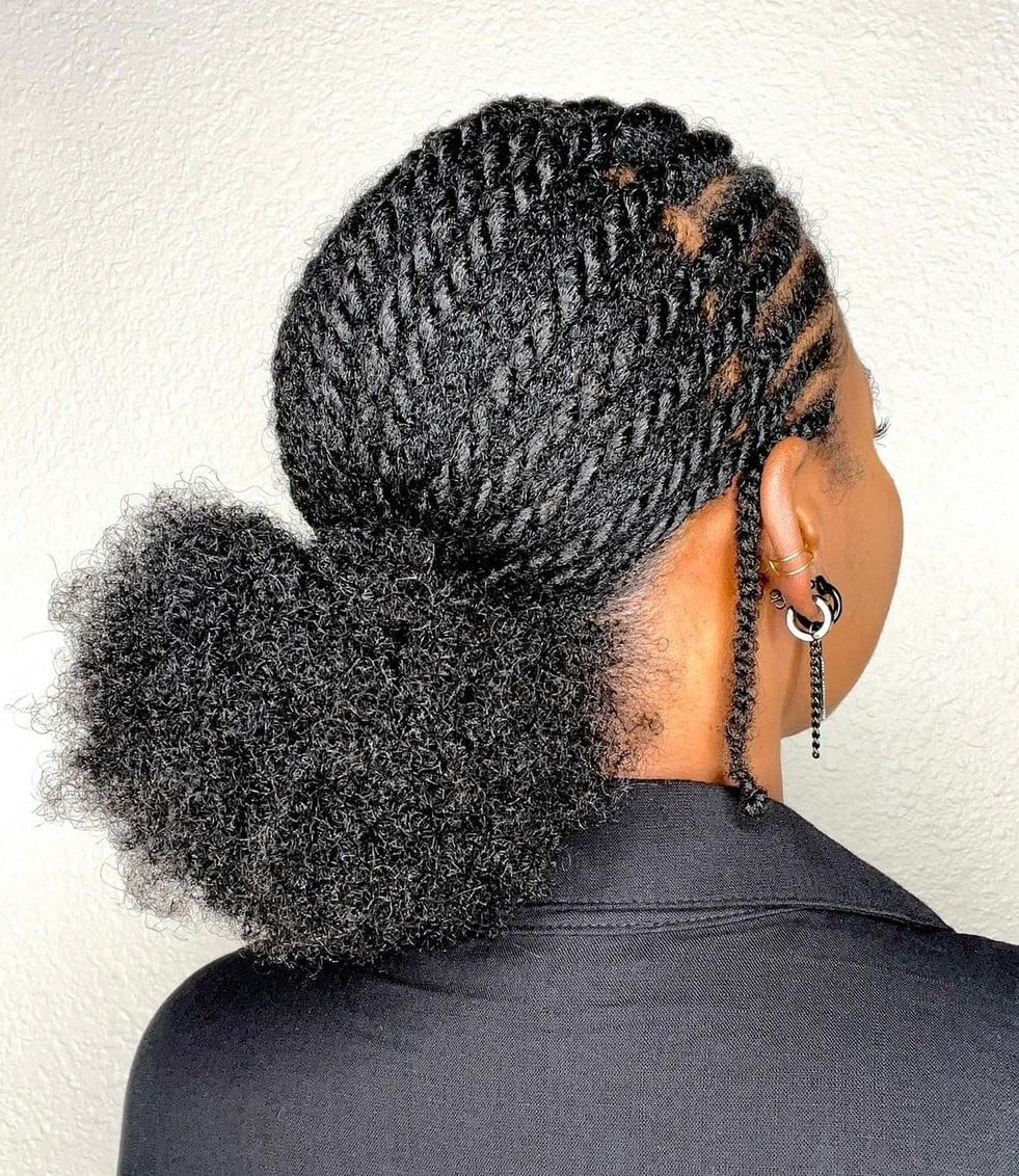 Braided Updo With Low Puff Braided Updo With Low Puff — Low Puff 2027