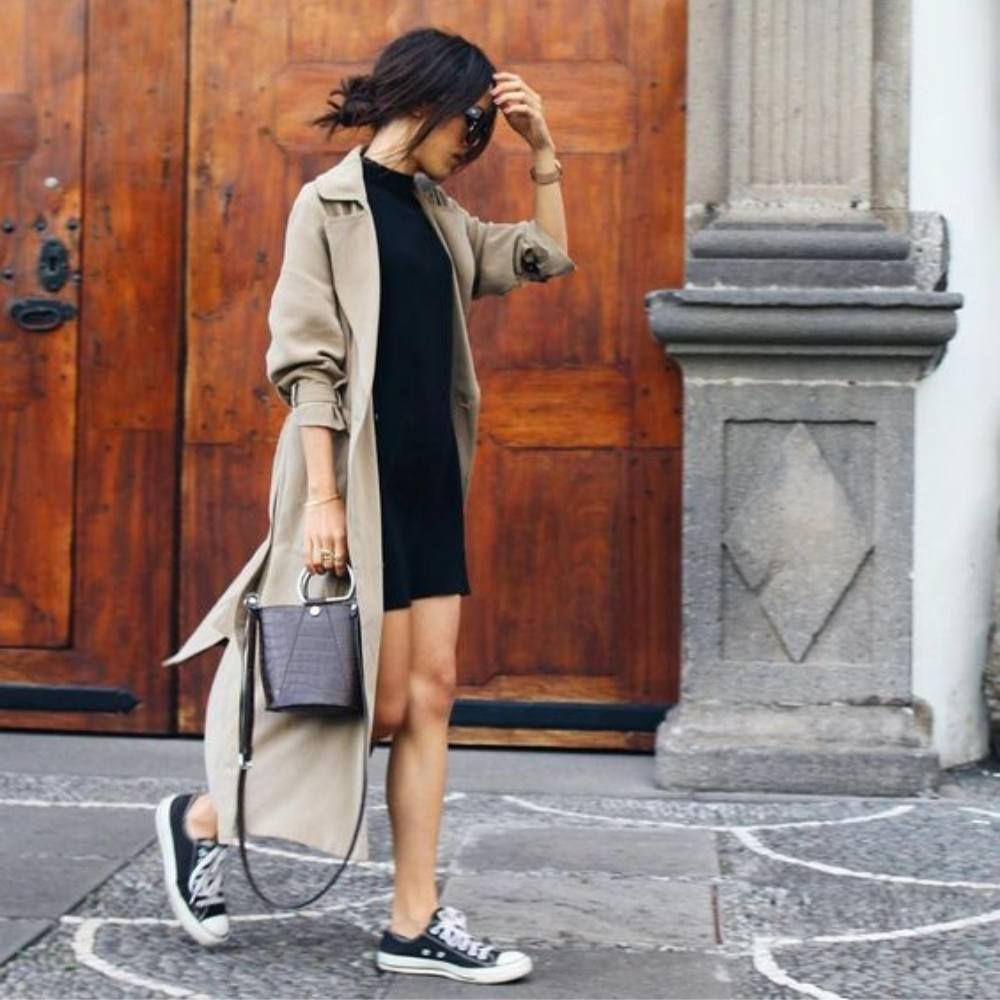 Beige Trench and Black Dress: Effortless Rainy Day Style Beige Trench and Black Dress: Effortless Rainy Day Style — Rainy Day Outfits 2027