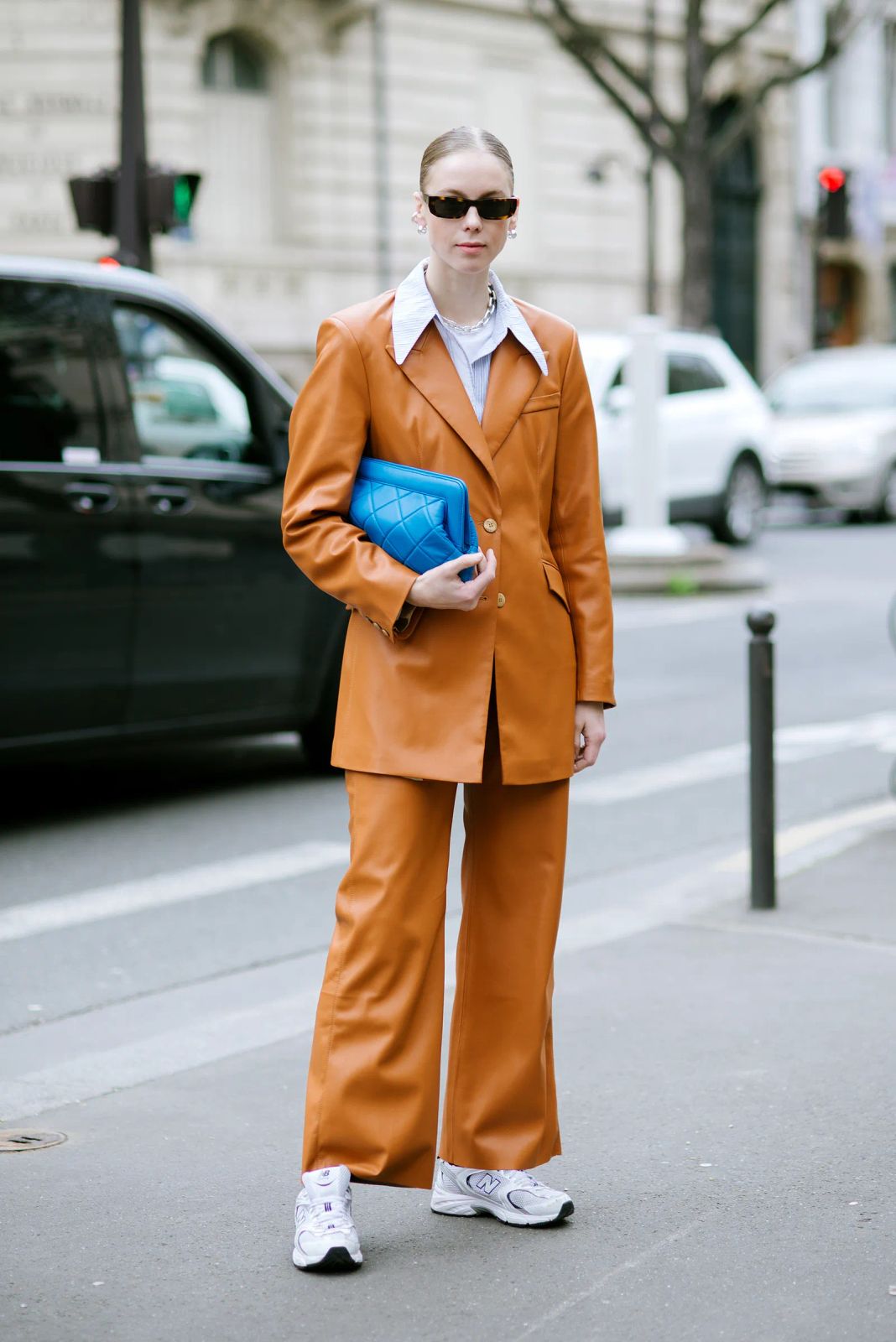 Leather Suit with Modern Silhouette Leather Suit with Modern Silhouette — New Balance Outfits 2027