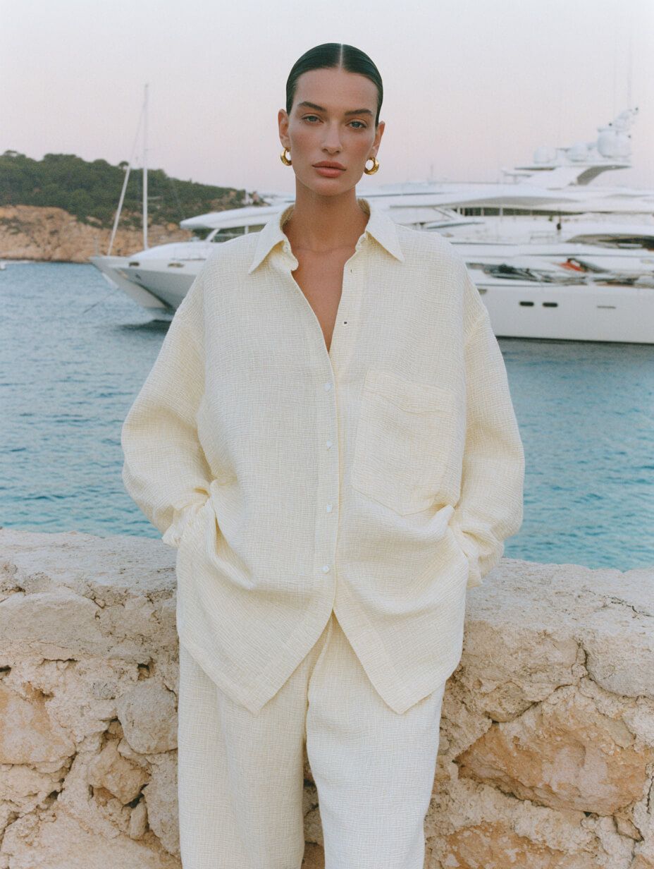 Effortless Linen Set in Cream for Casual Sophistication Effortless Linen Set in Cream for Casual Sophistication — Everyday Outfits 2027