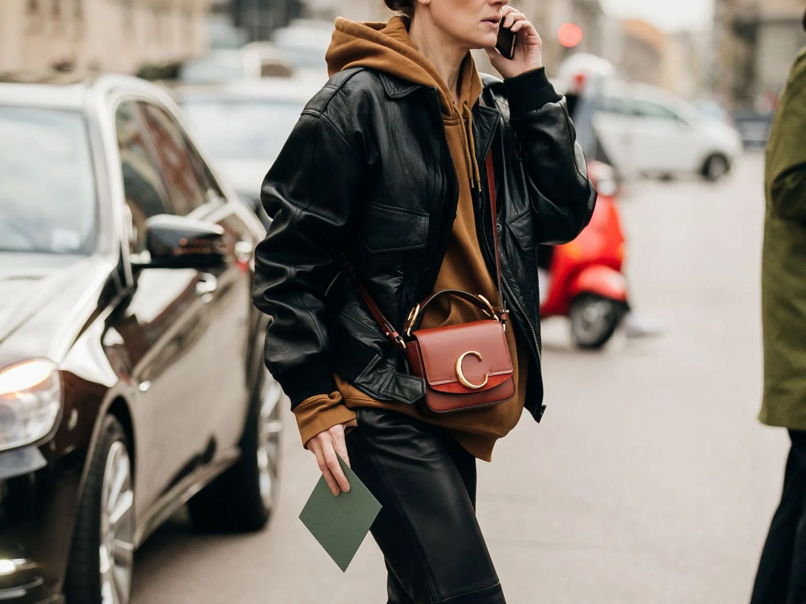 Oversized Leather Jacket and Hoodie: Casual Baddie Street Style Oversized Leather Jacket and Hoodie: Casual Baddie Street Style — Baddie Outfits 2027