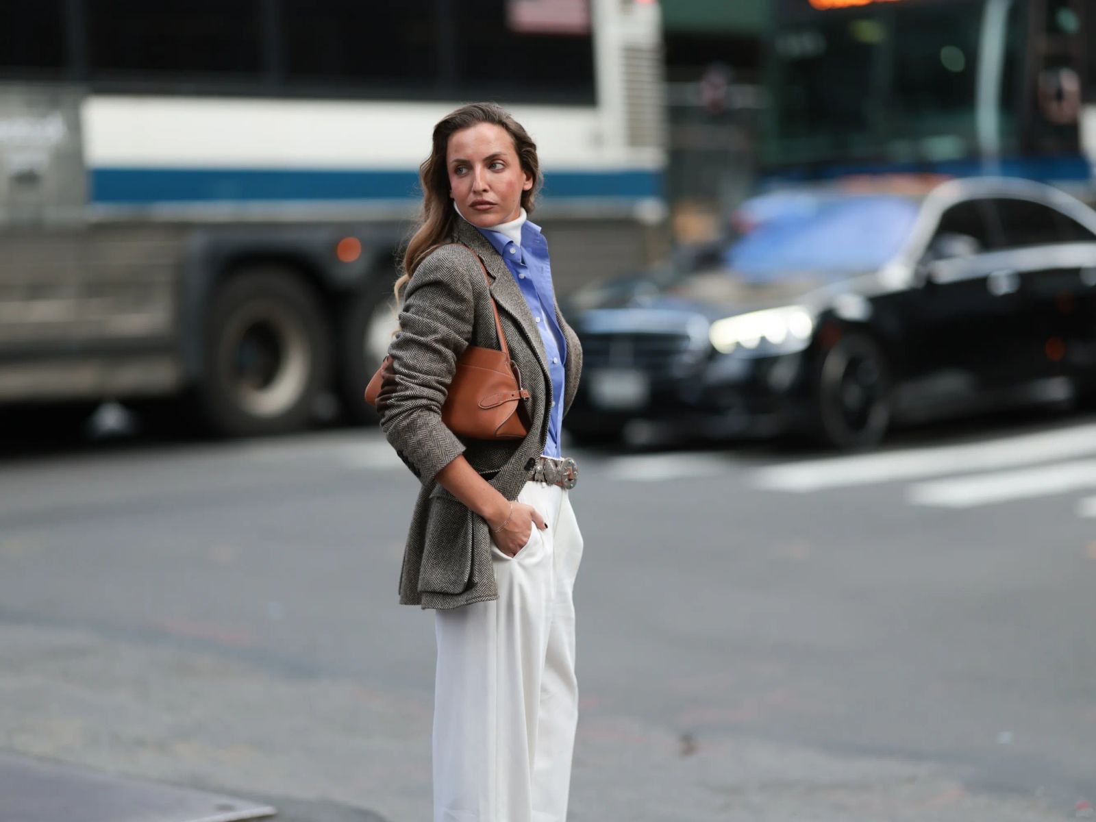 Tweed Blazer, Turtleneck, and Wide-Leg Trousers: Polished Baddie Tweed Blazer, Turtleneck, and Wide-Leg Trousers: Polished Baddie — Baddie Outfits 2027