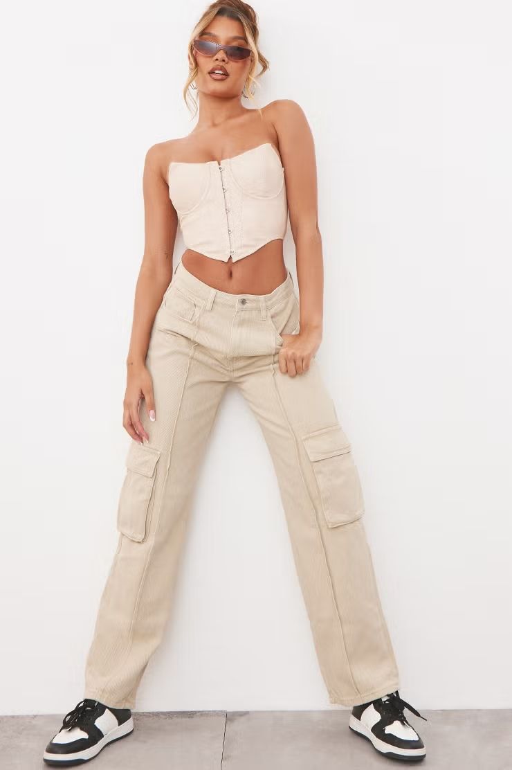 Corduroy Corset and Cargo Pants: Relaxed Baddie Ensemble Corduroy Corset and Cargo Pants: Relaxed Baddie Ensemble — Baddie Outfits 2027