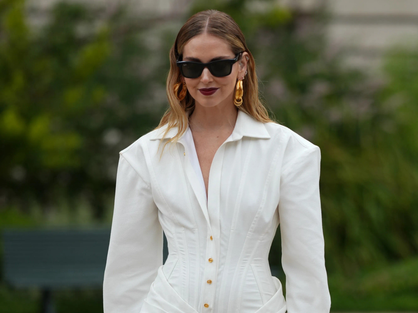 Structured White Corset Jacket Detail Structured White Corset Jacket Detail — Aesthetic Outfits 2027