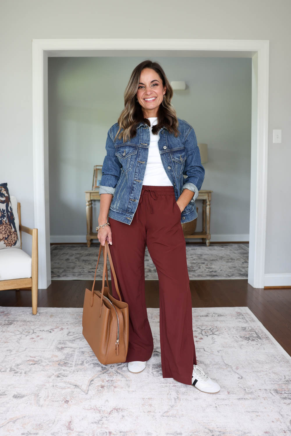 White Sneakers Outfit Idea — Teacher Outfits 2027