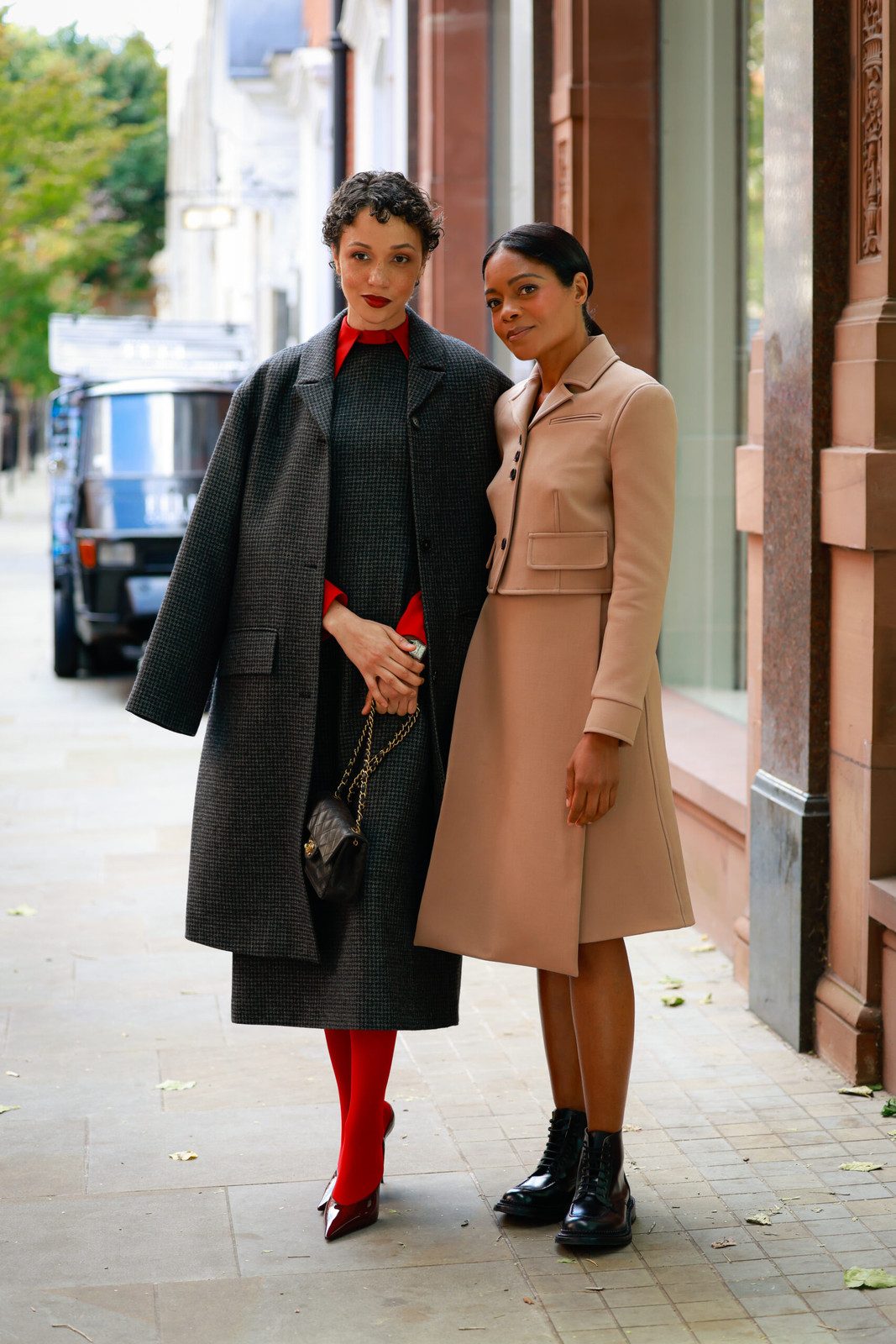 Grey Textured Coat Red Turtleneck Outfit Idea Grey Textured Coat Red Turtleneck Outfit Idea — Fall Outfits 2026