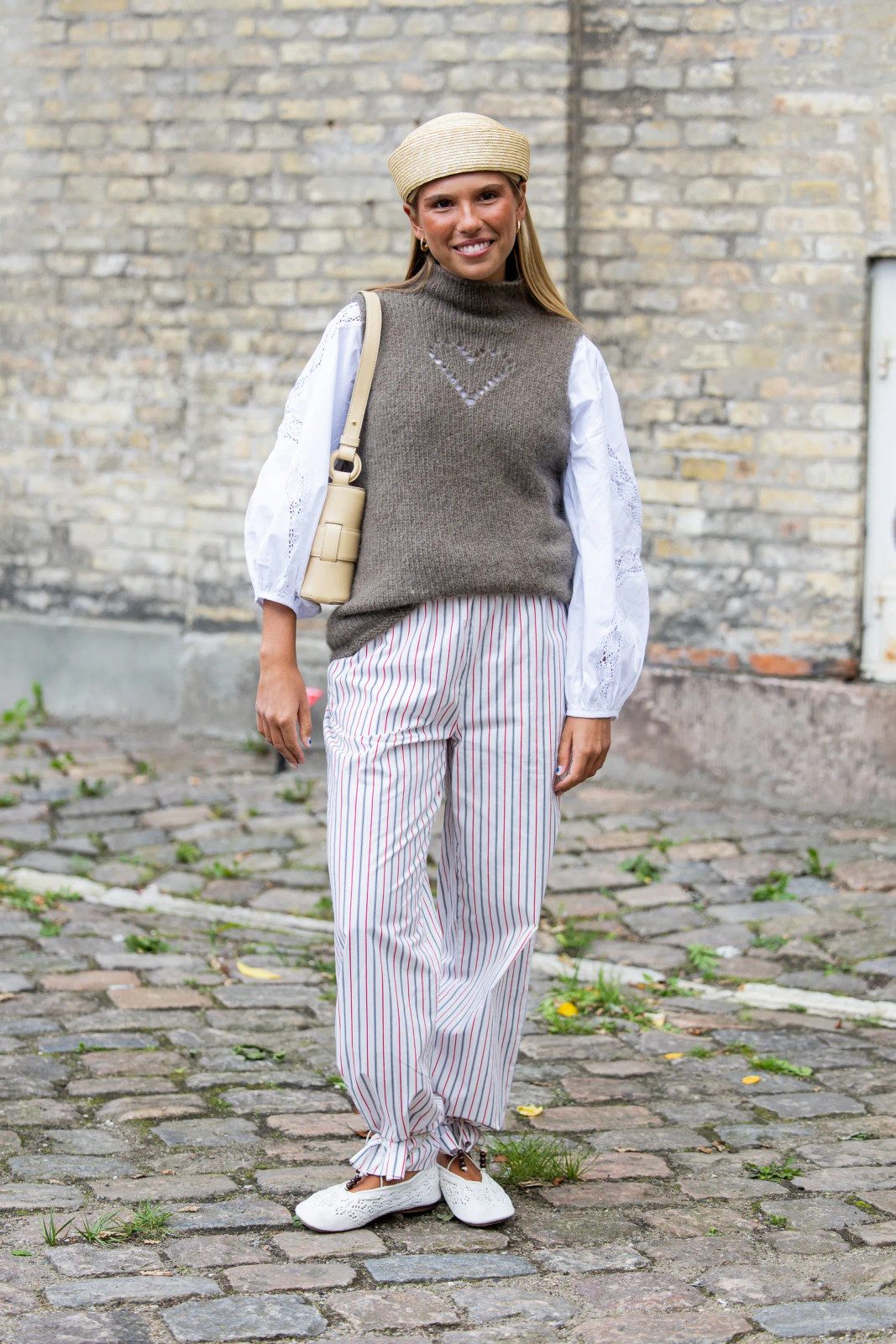 White Ballet Flats Outfit Idea White Ballet Flats Outfit Idea — Sweater Vest Outfits 2027