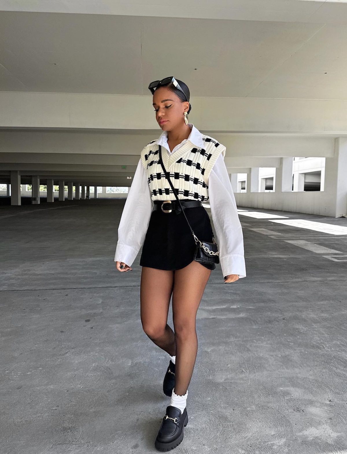 Black Loafers Outfit Idea Black Loafers Outfit Idea — Sweater Vest Outfits 2027