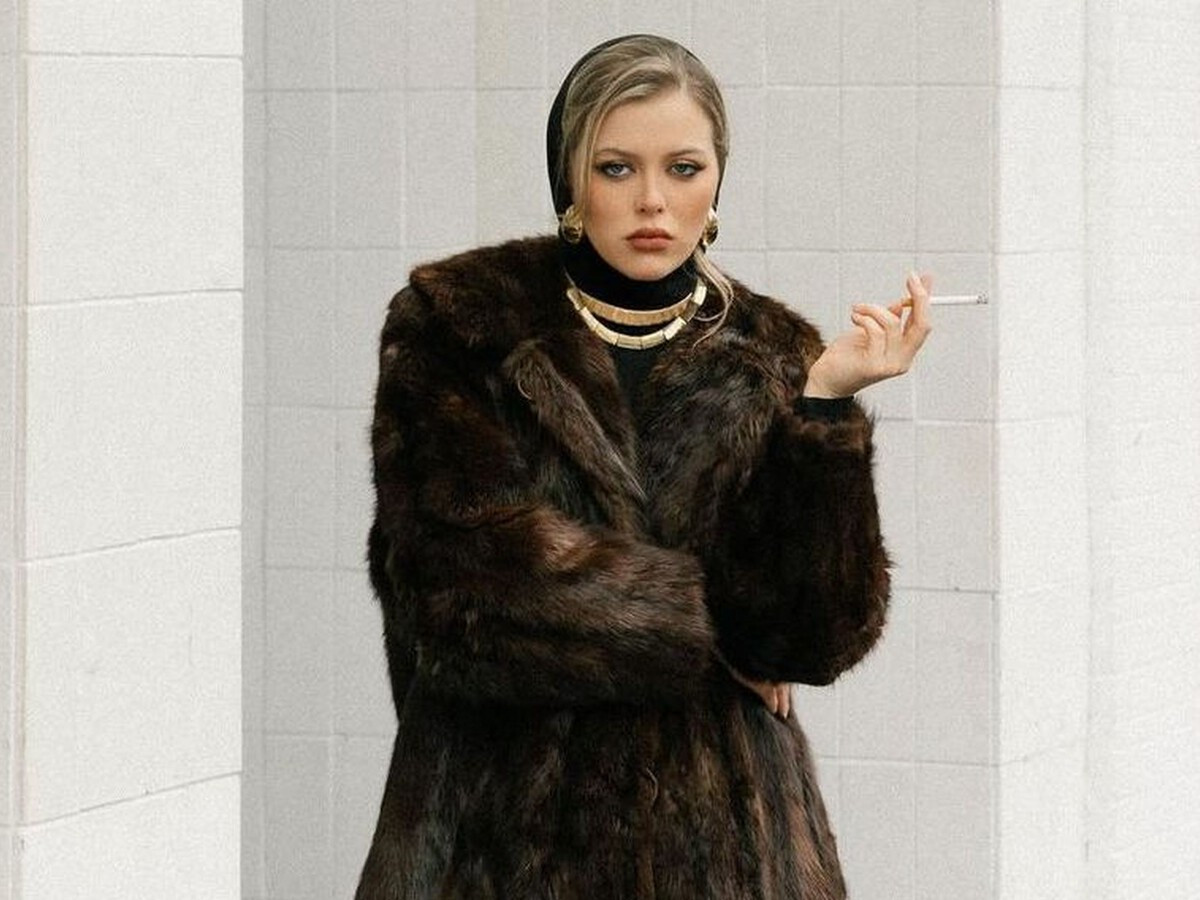 Opulent Layers: Fur Coat, Black Top, and Gold Jewelry Opulent Layers: Fur Coat, Black Top, and Gold Jewelry — Mob Wife Outfits 2027