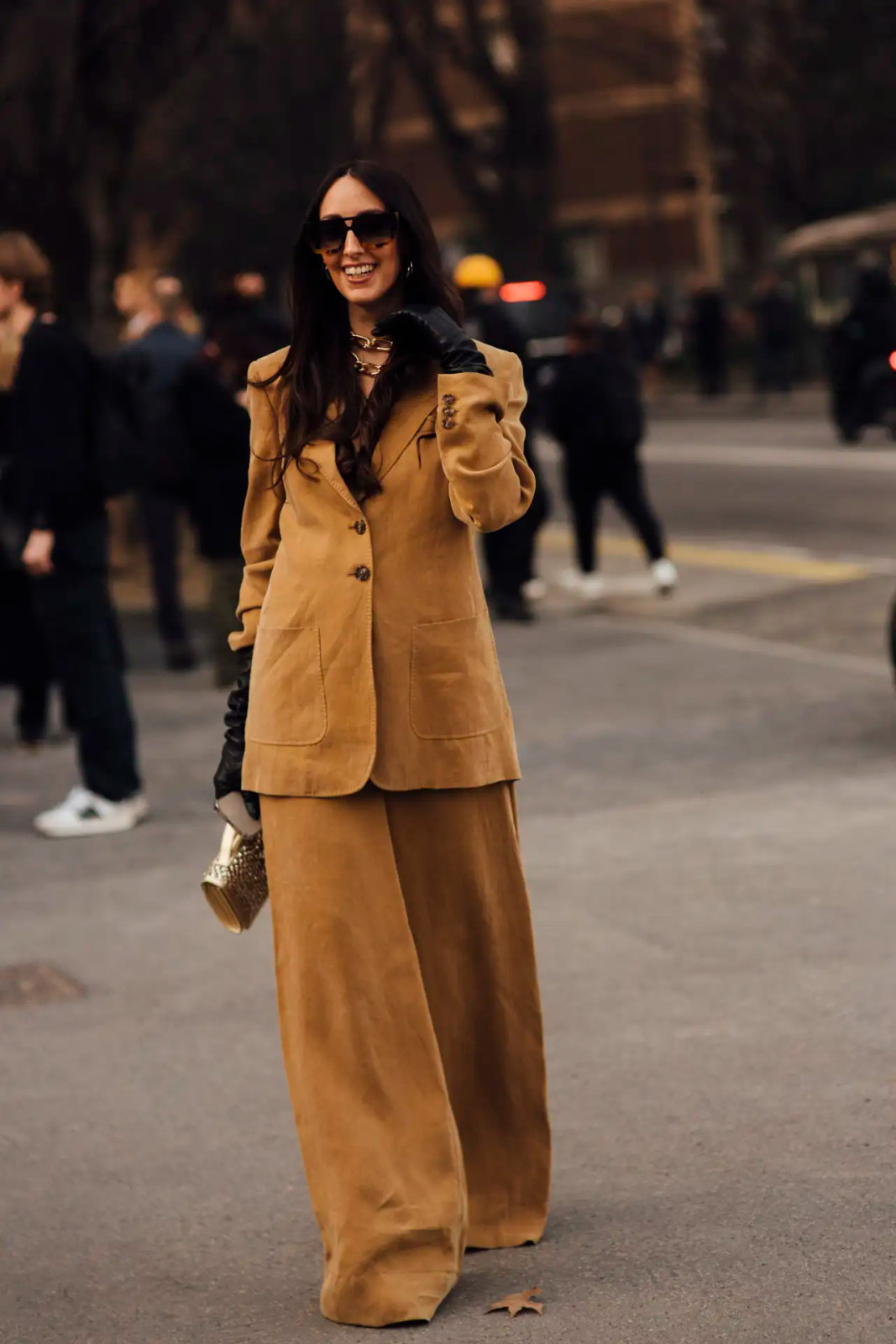 Camel Corduroy Suit: Wide-Leg Trousers for Smart Casual Camel Corduroy Suit: Wide-Leg Trousers for Smart Casual — Wide Leg Pants Outfits 2027