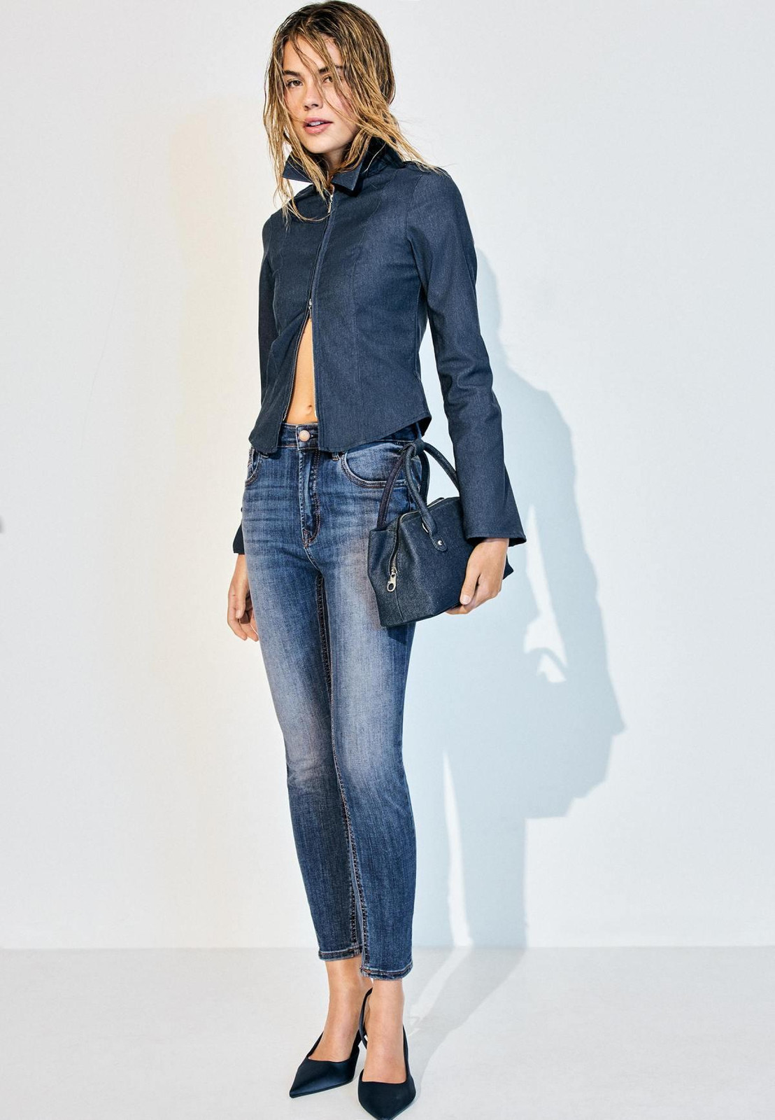 Classic Denim on Denim with High-Waisted Jeans Classic Denim on Denim with High-Waisted Jeans — Skinny Jeans Outfits 2027