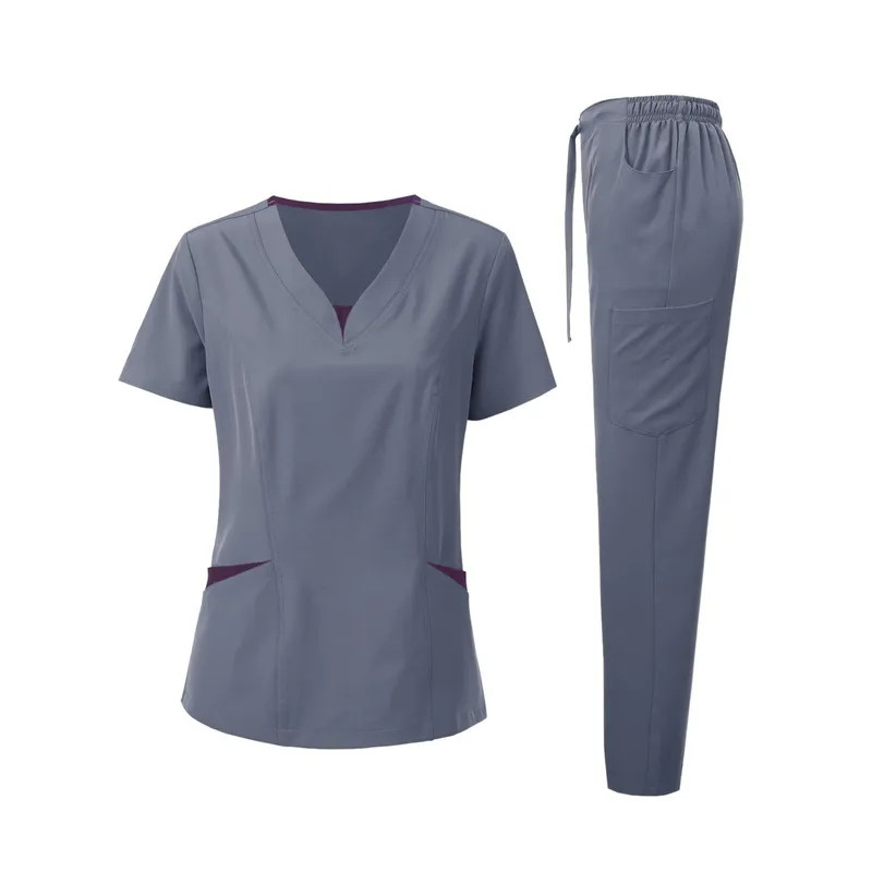 Grey Scrub Set: Functional and Stylish for Healthcare Professionals — Summer Work Outfits 2027