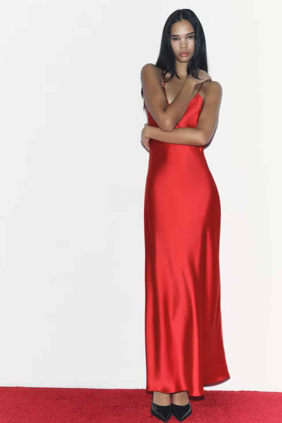 Sleek Red Maxi: Vibrant Satin Slip Dress Sleek Red Maxi: Vibrant Satin Slip Dress — Satin Dresses 2027