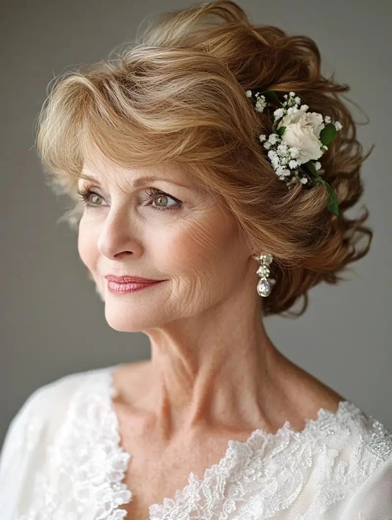 Honey Blonde Layered Bob With Voluminous Curls Honey Blonde Layered Bob With Voluminous Curls — Hairstyles 2027 for Women Over 60