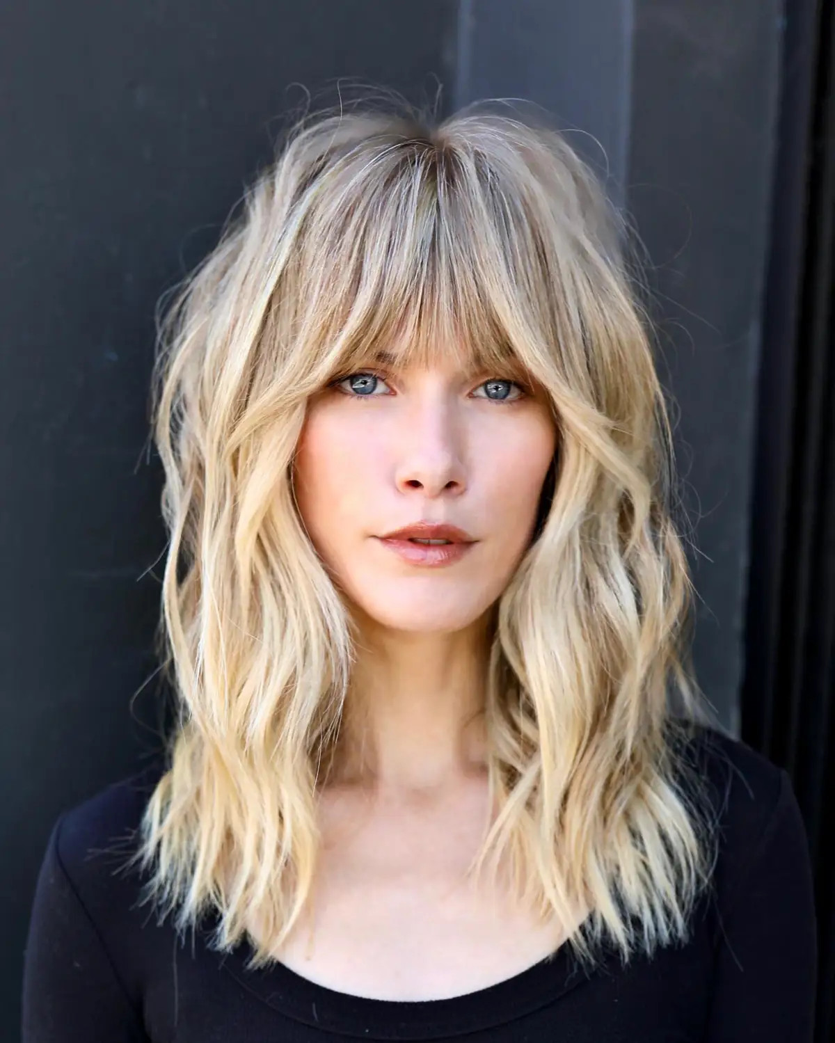 Shoulder Shag Ash Blonde Root Shadow Shoulder Shag Ash Blonde Root Shadow — Medium Haircuts 2027