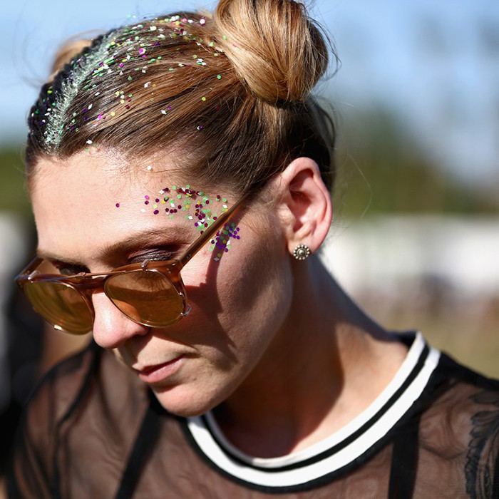 Mid-Back DIY Glittered Braided Buns Mid-Back DIY Glittered Braided Buns — Festival Braids 2027