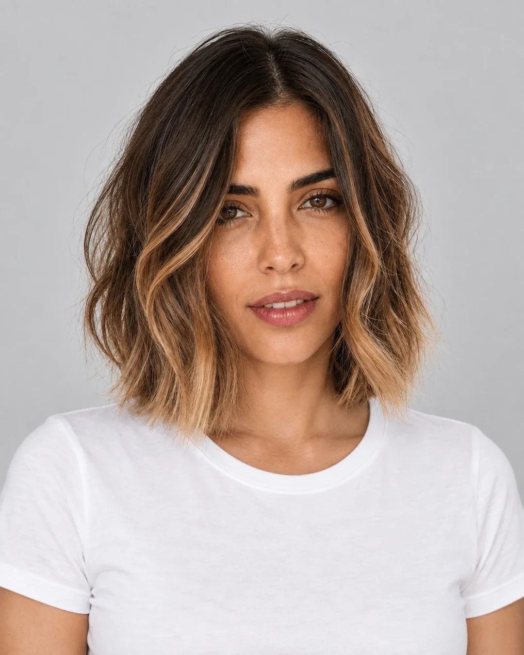Collarbone Visual Idea — Caramel Balayage 2027