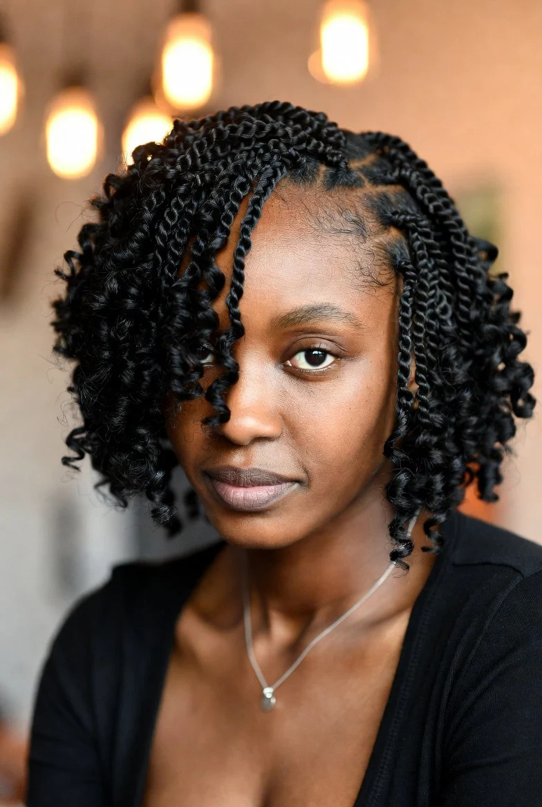 Soft Twist Braids with Curls Soft Twist Braids with Curls — Bob Braids 2027