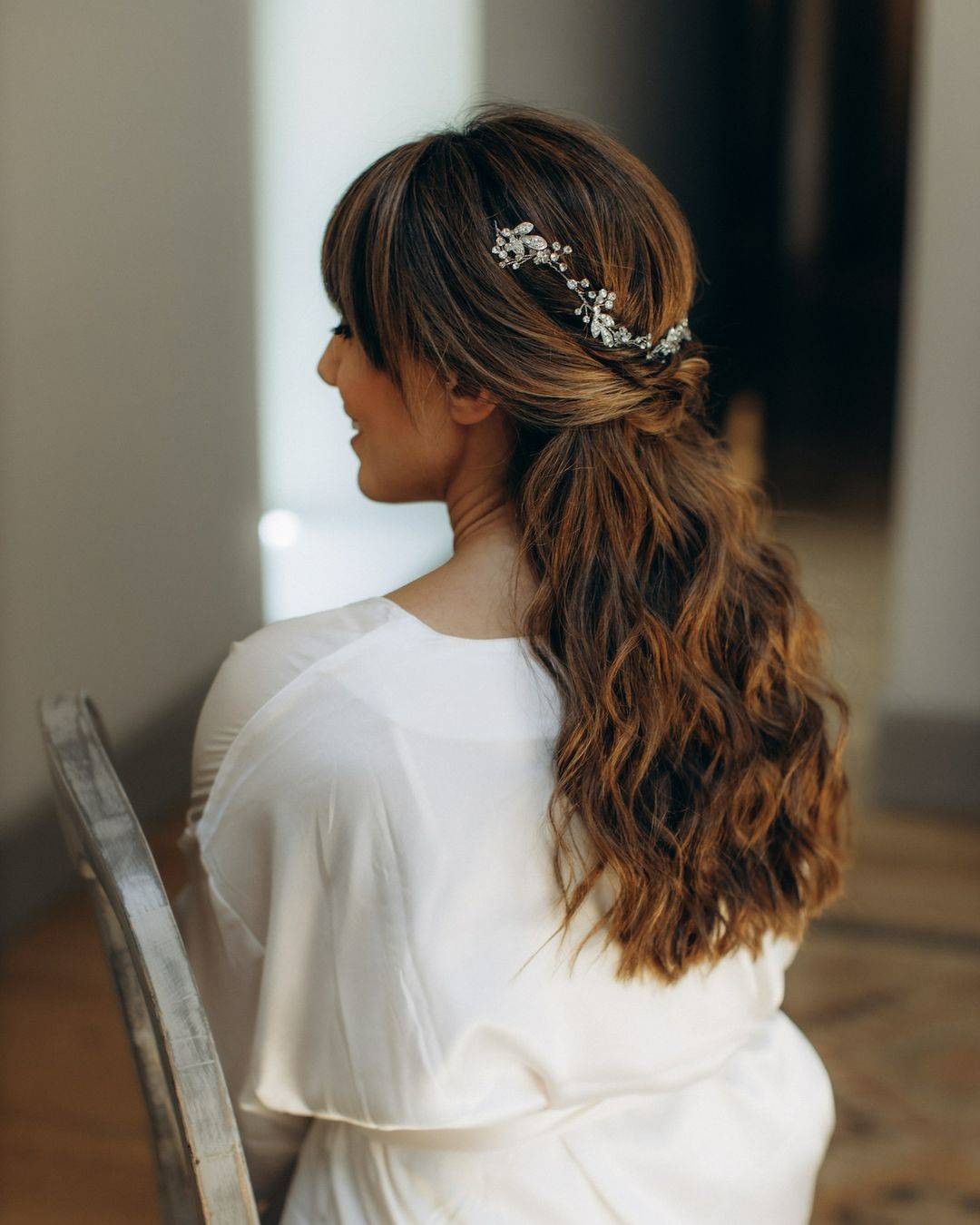 Visual Idea — Styled In A Half Up Half Down Manner Visual Idea — Styled In A Half Up Half Down Manner — Half Up Half Down Wedding Hair 2027
