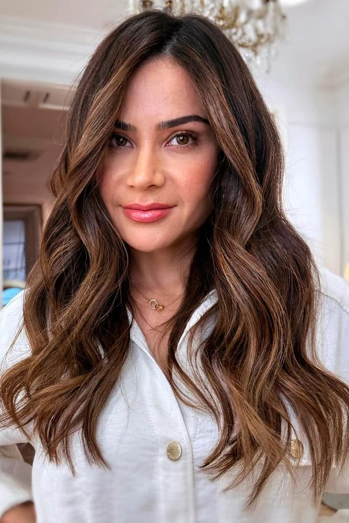 Mid-Back Balayage For Dimension Mid-Back Balayage For Dimension — Hair Color 2027 for Brown Eyes