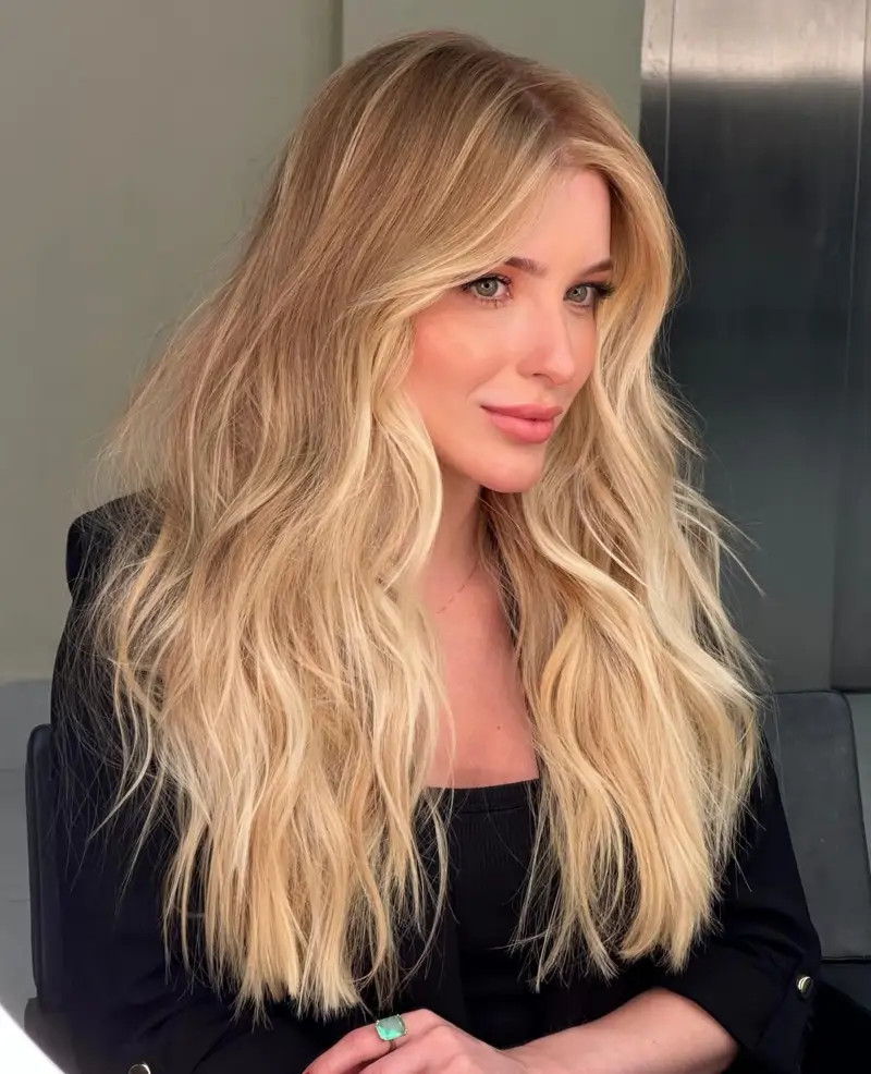 Medium Blonde Balayage Waves Medium Blonde Balayage Waves — Spring Blonde 2027