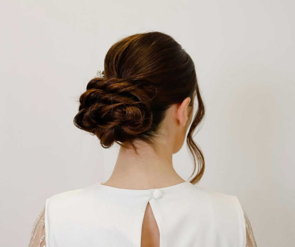 Sophisticated Dark Brown Sculpted Chignon — Easy Updos 2027