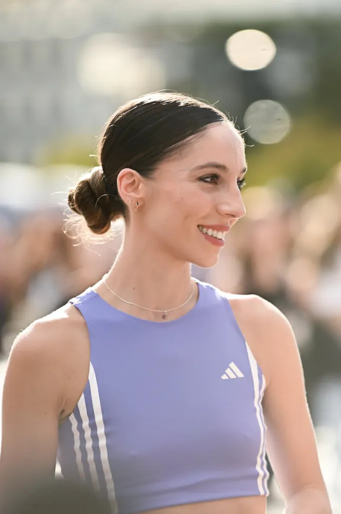 Slicked Back Fine Dark Brown Bun — Gym Hairstyles 2027