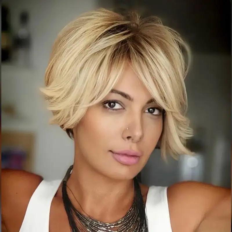 Layered Ash Blonde Bixie — Bixie Haircut 2027