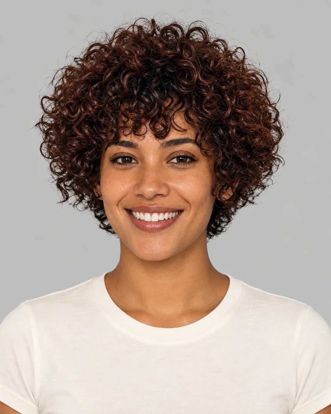 Dark Brown Bixie With Auburn Highlights — Bixie Haircut 2027