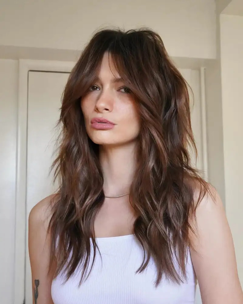 Dark Brown With Subtle Highlights Visual Idea Dark Brown With Subtle Highlights Visual Idea — Choppy Layers 2027