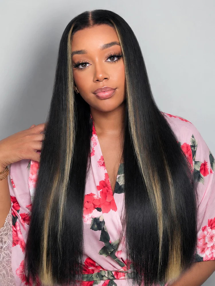 Black With Blonde Peekaboo Highlights Visual Idea Black With Blonde Peekaboo Highlights Visual Idea — Peekaboo Highlights 2027