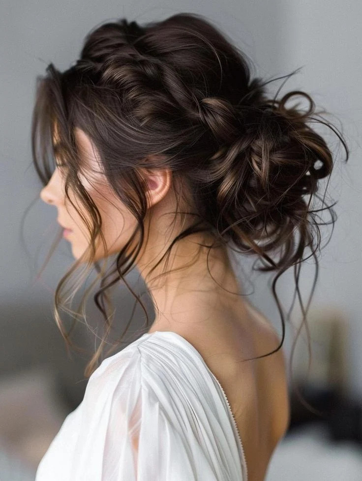 Intricate Braided Messy Updo Intricate Braided Messy Updo — Messy Bun 2027
