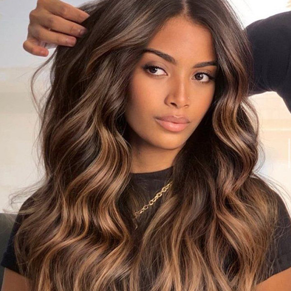 Warm Brown With Striking Honey Balayage — Honey Brown Hair 2027