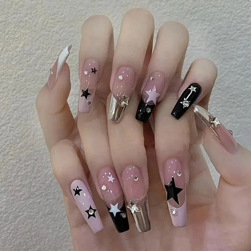Visual Idea — Long Coffin Nails In Sheer Pink Visual Idea — Long Coffin Nails In Sheer Pink — Y2K Nails 2027