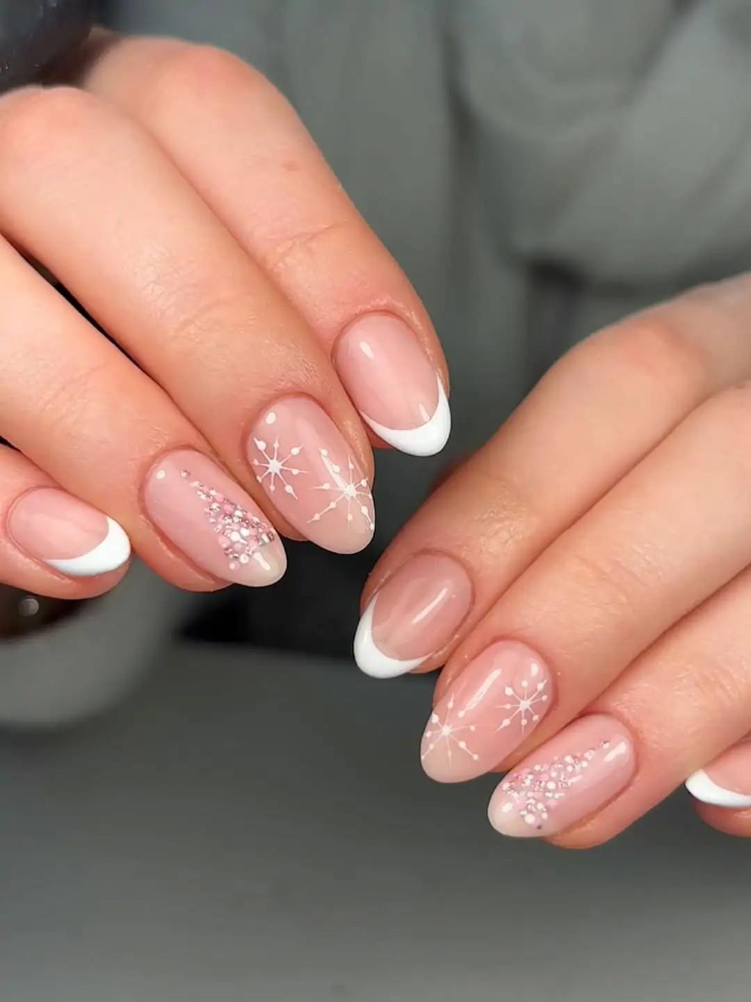 Winter Visual Idea — French Tip Nails 2027