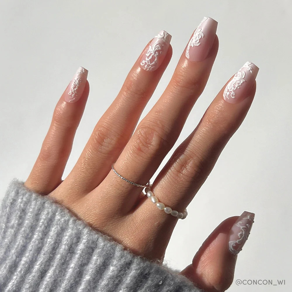 Visual Idea — The Finish Is Glossy Lace Nails 2027