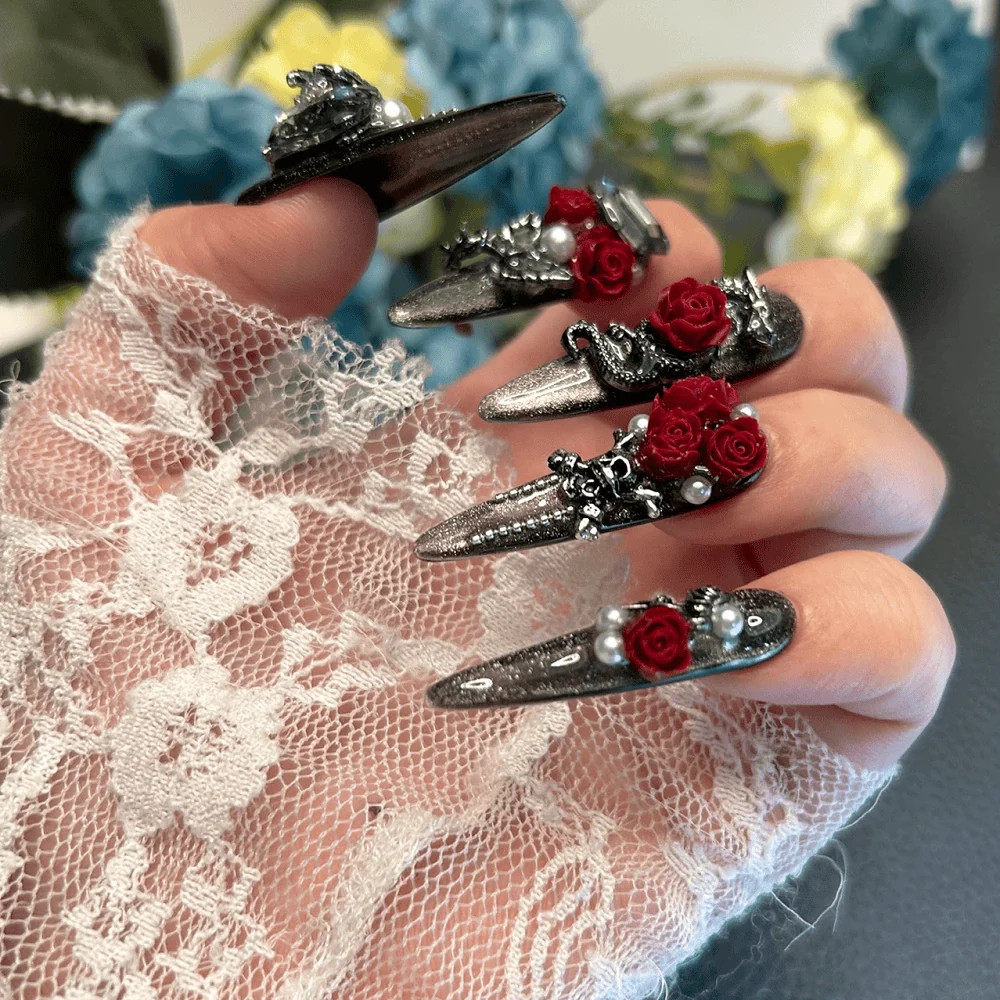 Long Stiletto Visual Idea Long Stiletto Visual Idea — Lace Nails 2027