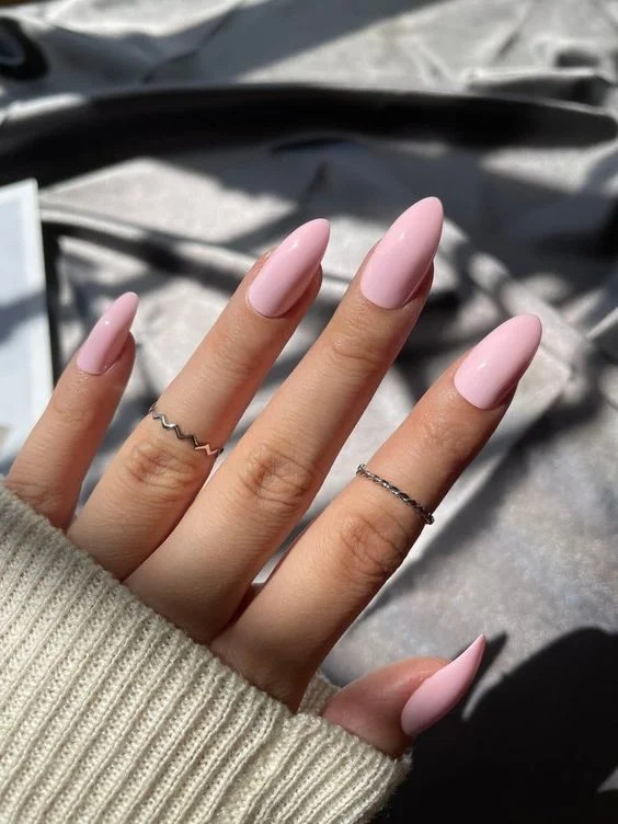 Perfectly Shaped Opaque Baby Pink Glossy — Baby Pink Nails 2027