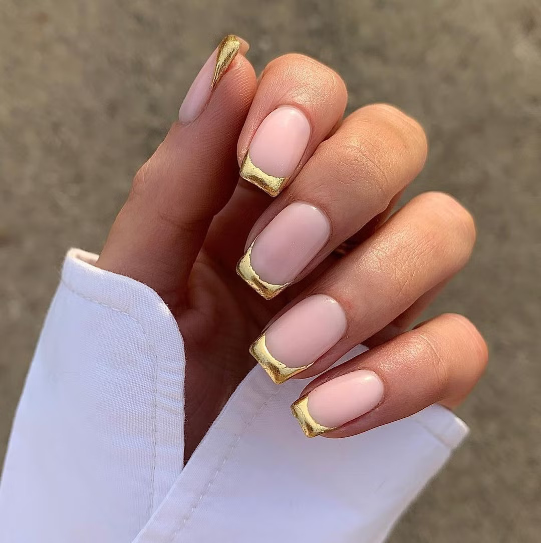 Golden French': la manicura más 'glam'