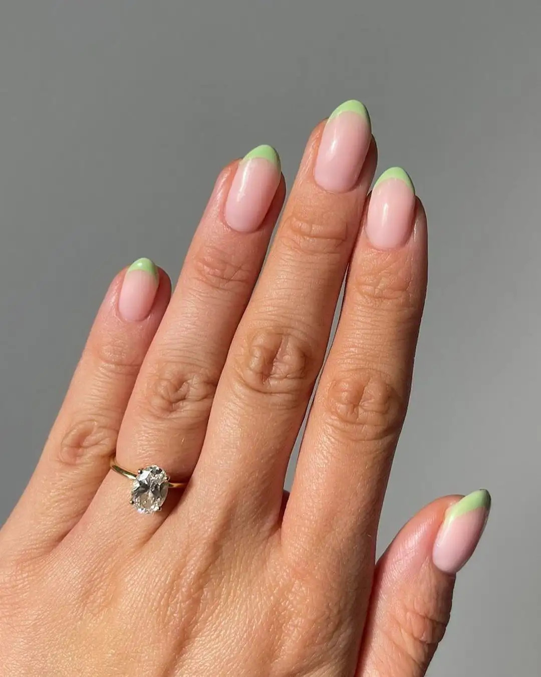 Thin Green French Tip Visual Idea Thin Green French Tip Visual Idea — Green Nails 2027