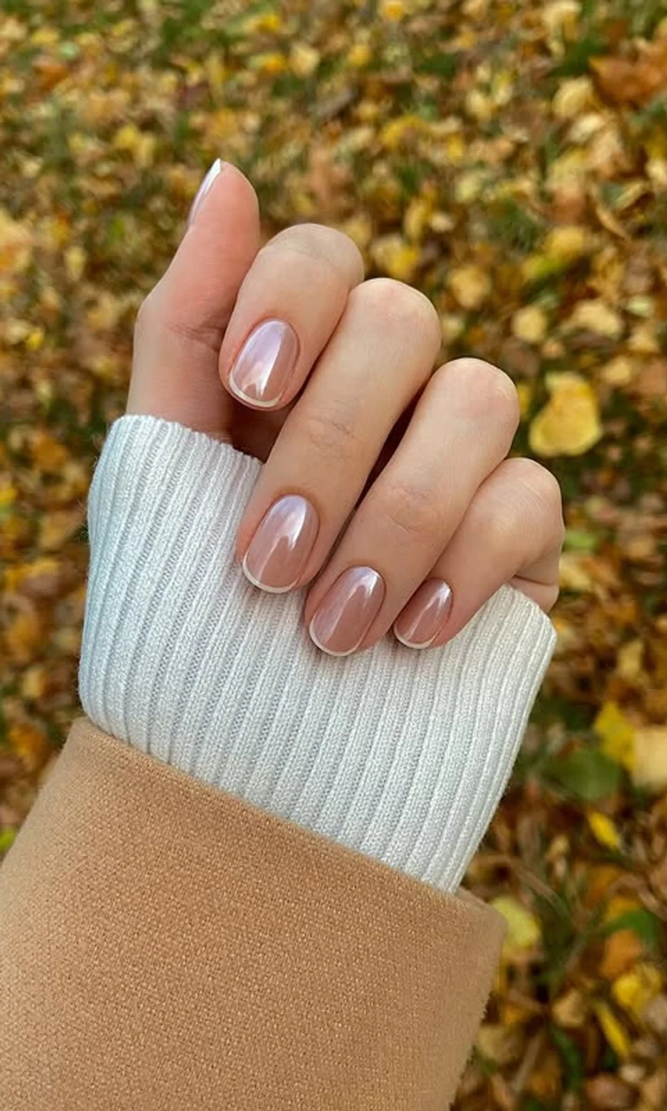 Minimal French Tip Visual Idea Minimal French Tip Visual Idea — Mocha Nails 2027
