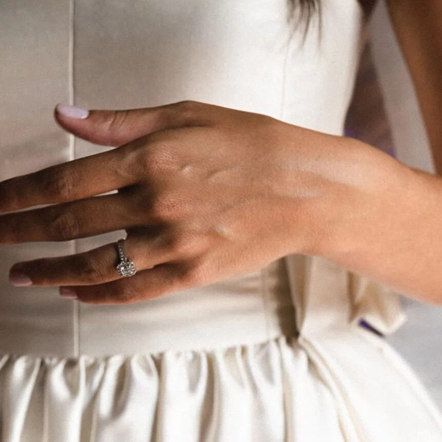 Natural Subtle Sheen Visual Idea — Short Wedding Nails 2027
