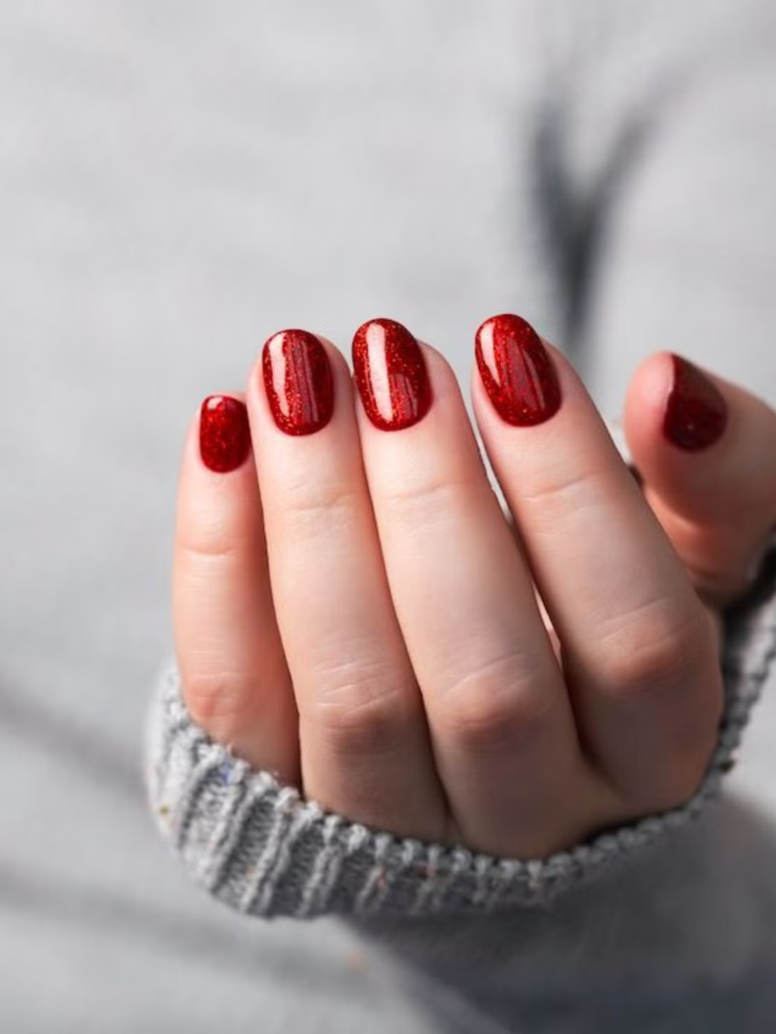 Glitter Visual Idea Glitter Visual Idea — Short Winter Nails 2027