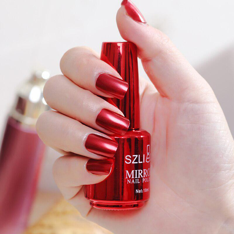 Striking Red Chrome Mirror Striking Red Chrome Mirror — Red Chrome Nails 2027