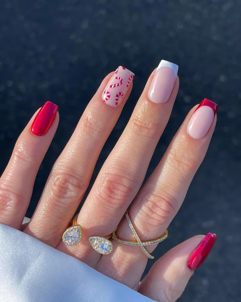 Precise Application Clean Lines Visual Idea Precise Application Clean Lines Visual Idea — Christmas Gel Nails 2026