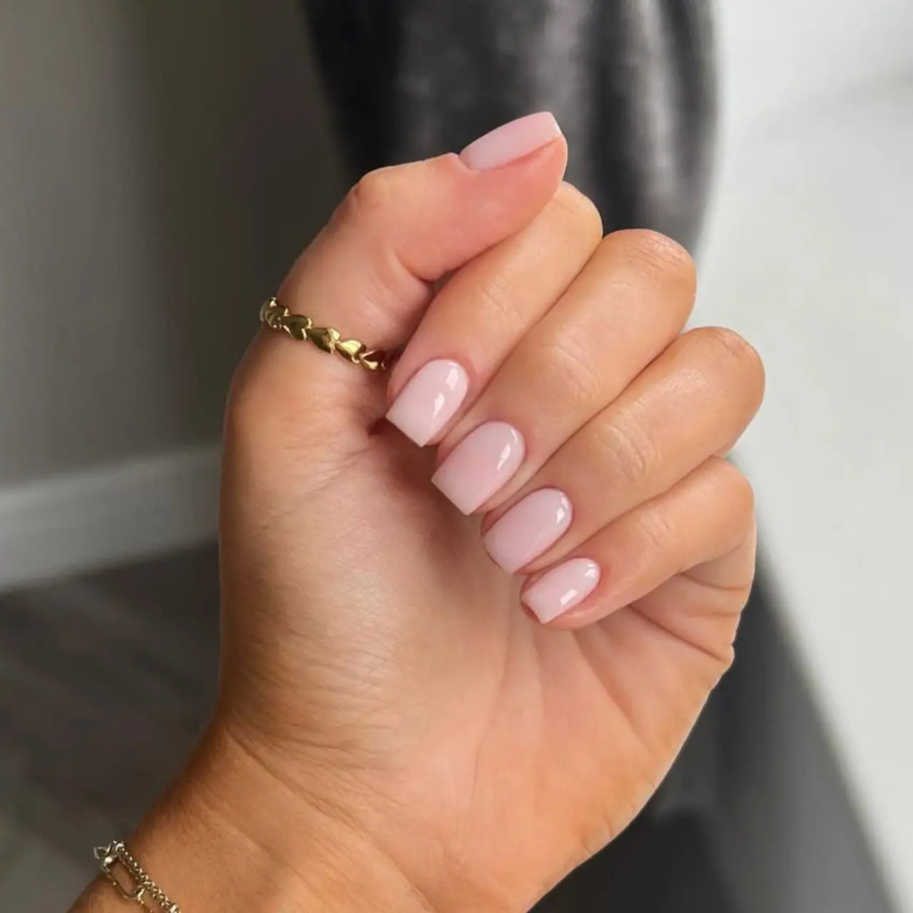 Uniform Glossy Light Pink Square Nails Uniform Glossy Light Pink Square Nails — Spring Nail Colors 2027