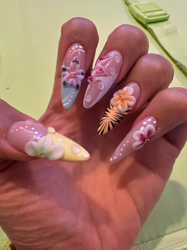 Glossy With Some Matte Elements Visual Idea Glossy With Some Matte Elements Visual Idea — Hawaii Nails 2027