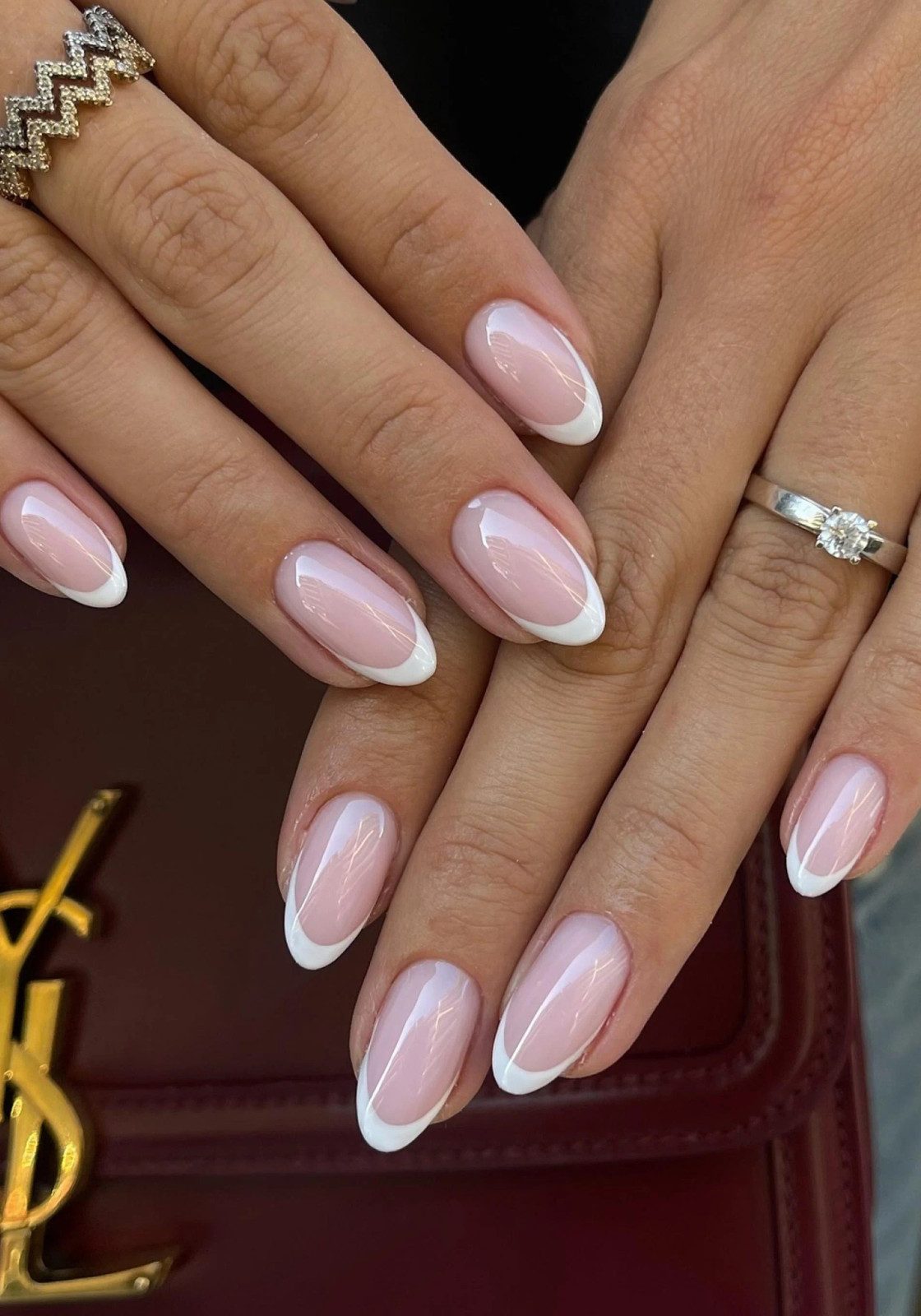 Sheer Pink With Opaque White French Sheer Pink With Opaque White French — Nails 2027 for Everyday