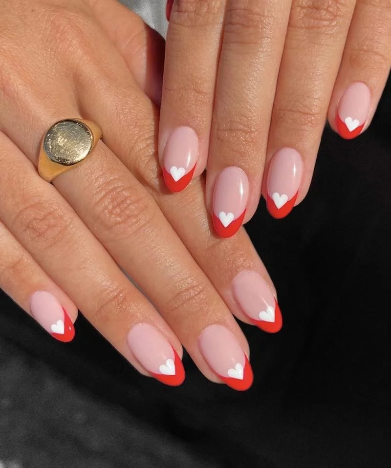 Visible Visual Idea Visible Visual Idea — Valentines French Tip Nails 2027