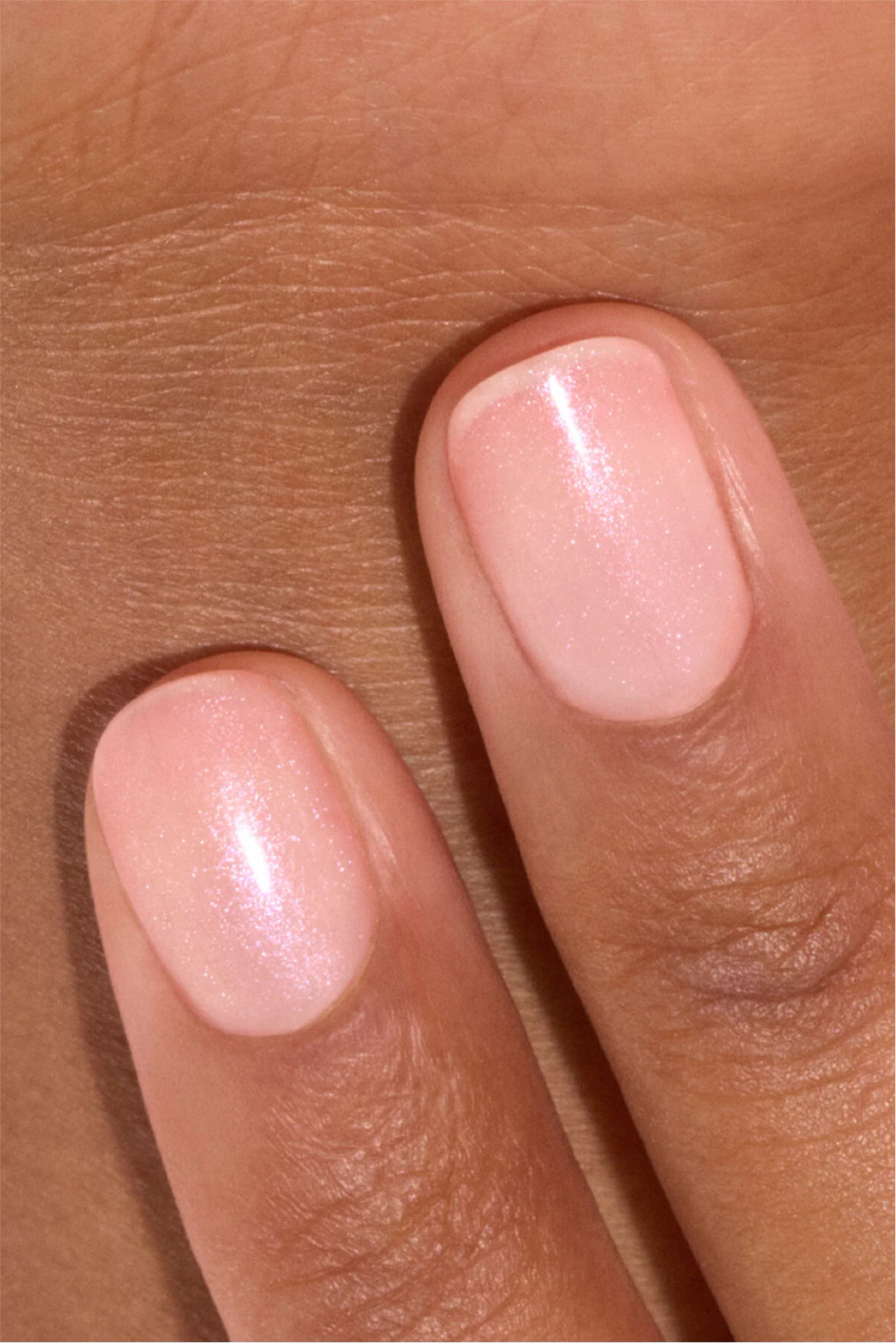 Iridescent Pale Pink Oval Nails Iridescent Pale Pink Oval Nails — Bridesmaid Nails Pink 2027